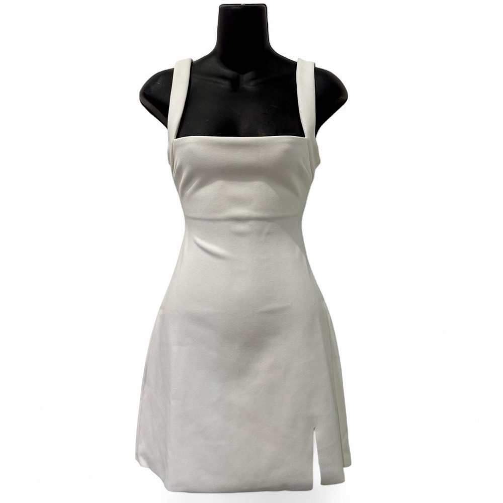 Princess Polly White Square Neck Mini Dress - Picture 4 of 5